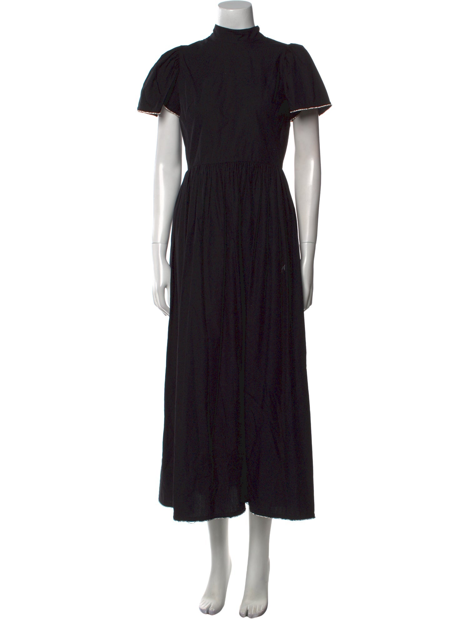 RHODE Mock Neck Long Dress