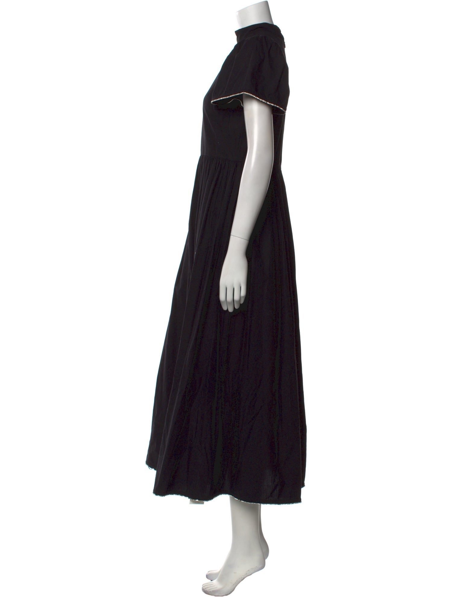 RHODE Mock Neck Long Dress