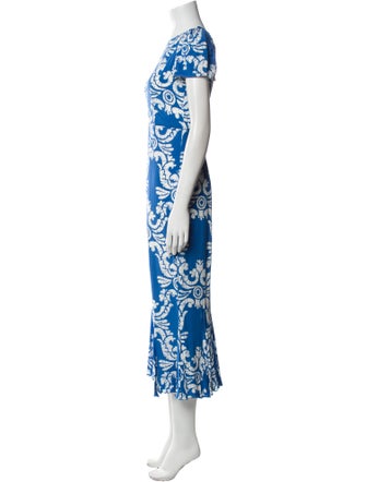 RHODE Printed Long Dress