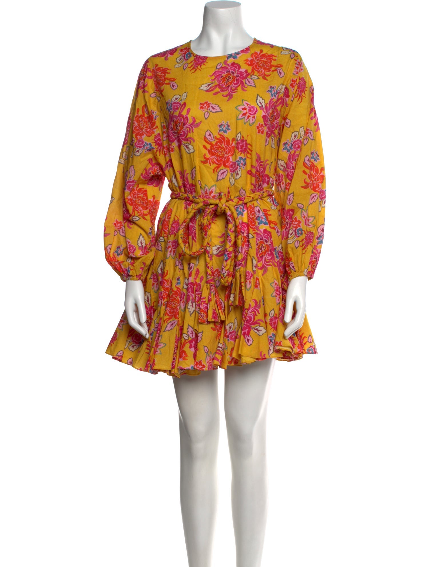 RHODE Floral Print Mini Dress