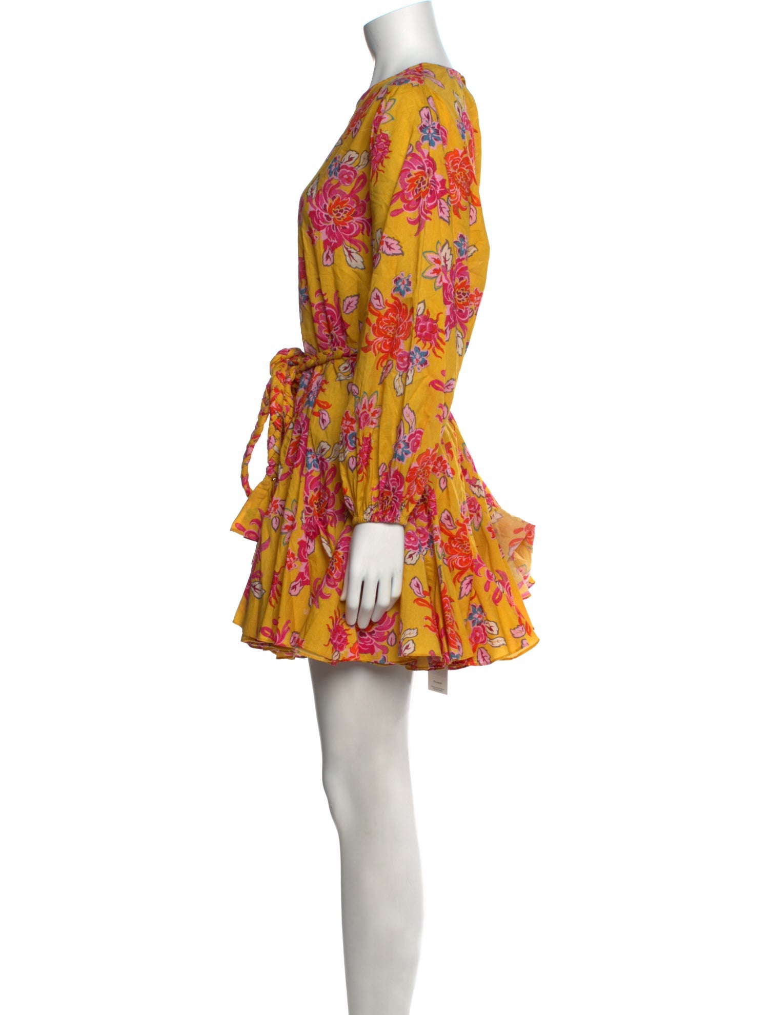 RHODE Floral Print Mini Dress