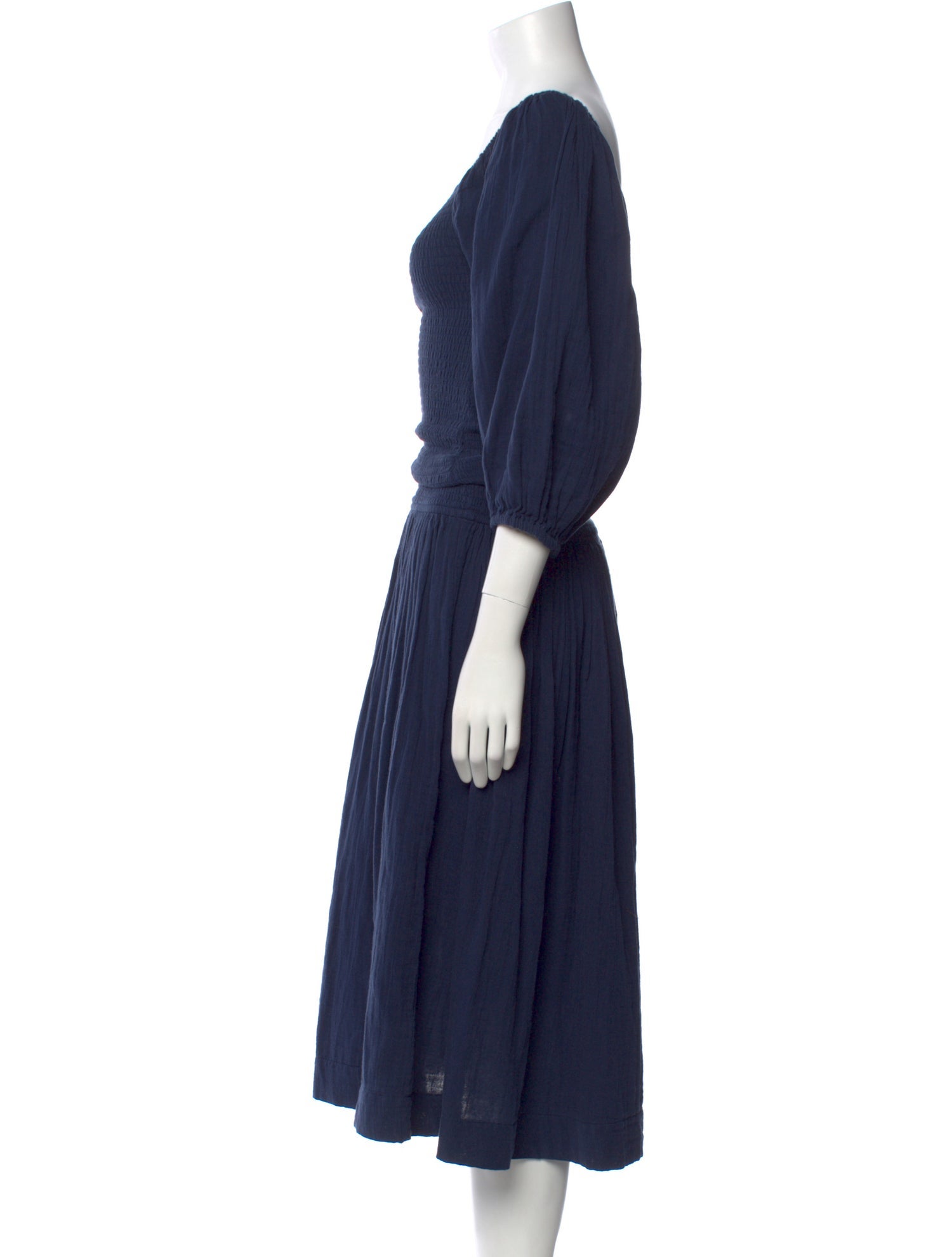 RHODE Bateau Neckline Long Dress