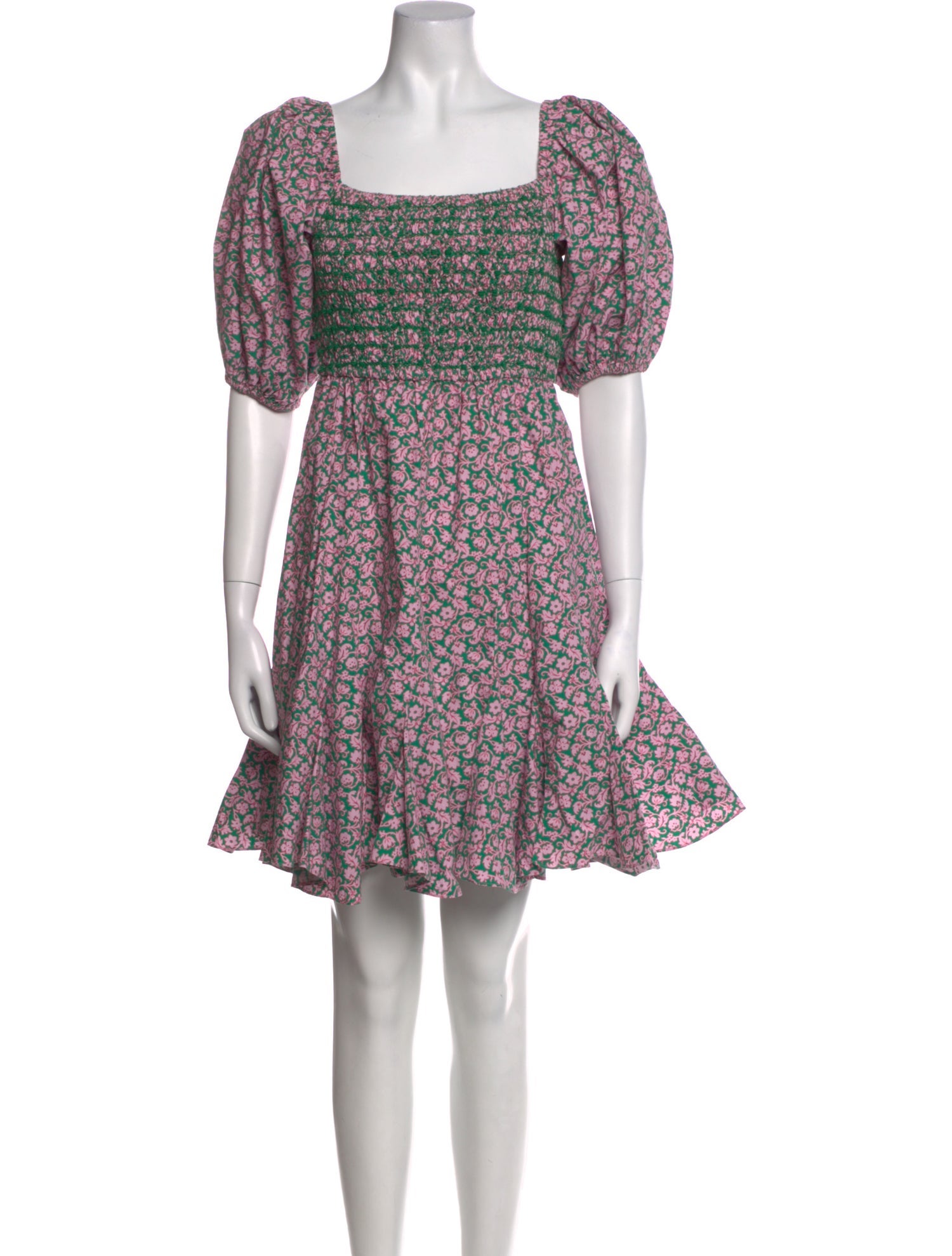 RHODE Floral Print Mini Dress