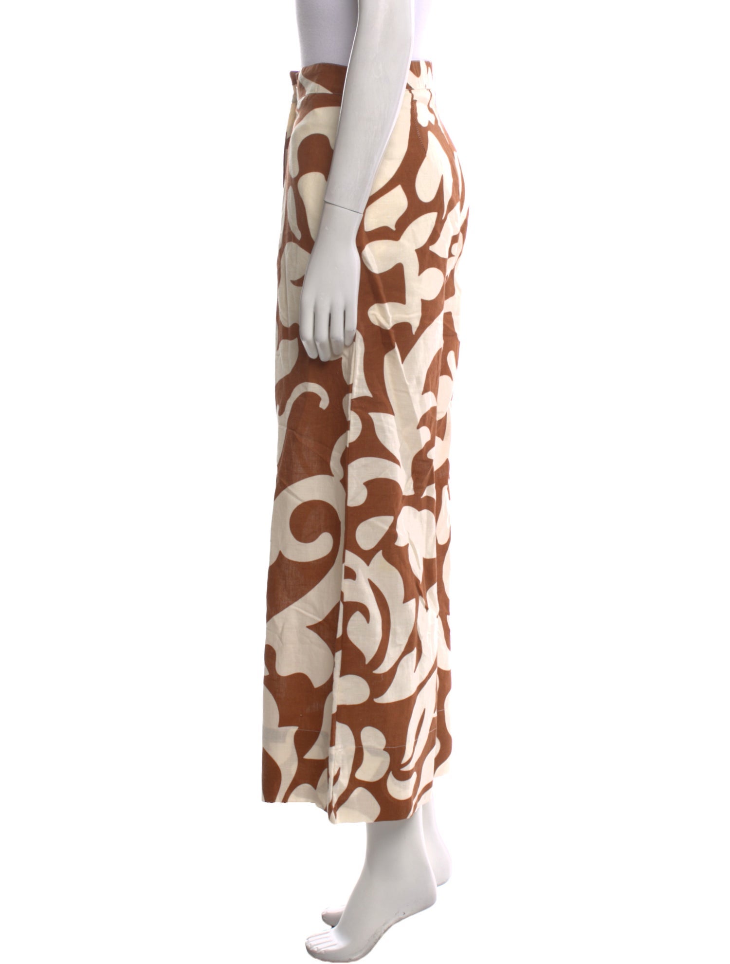 RHODE Printed Wide Leg Pants