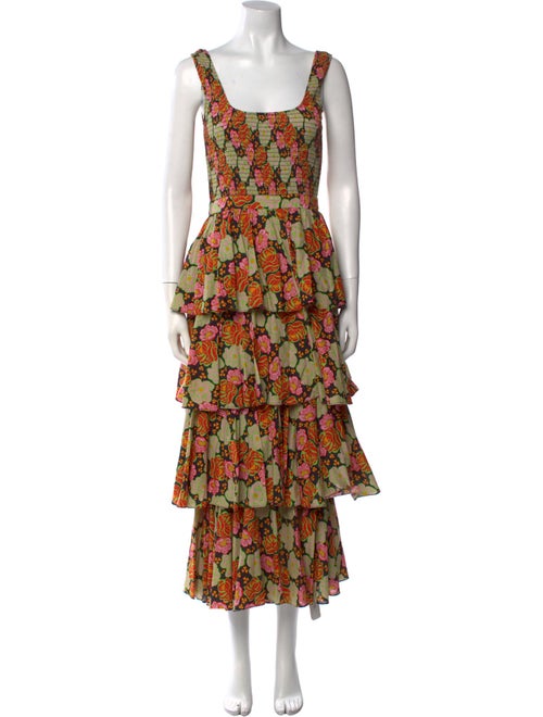 RHODE Floral Print Long Dress