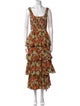 RHODE Floral Print Long Dress