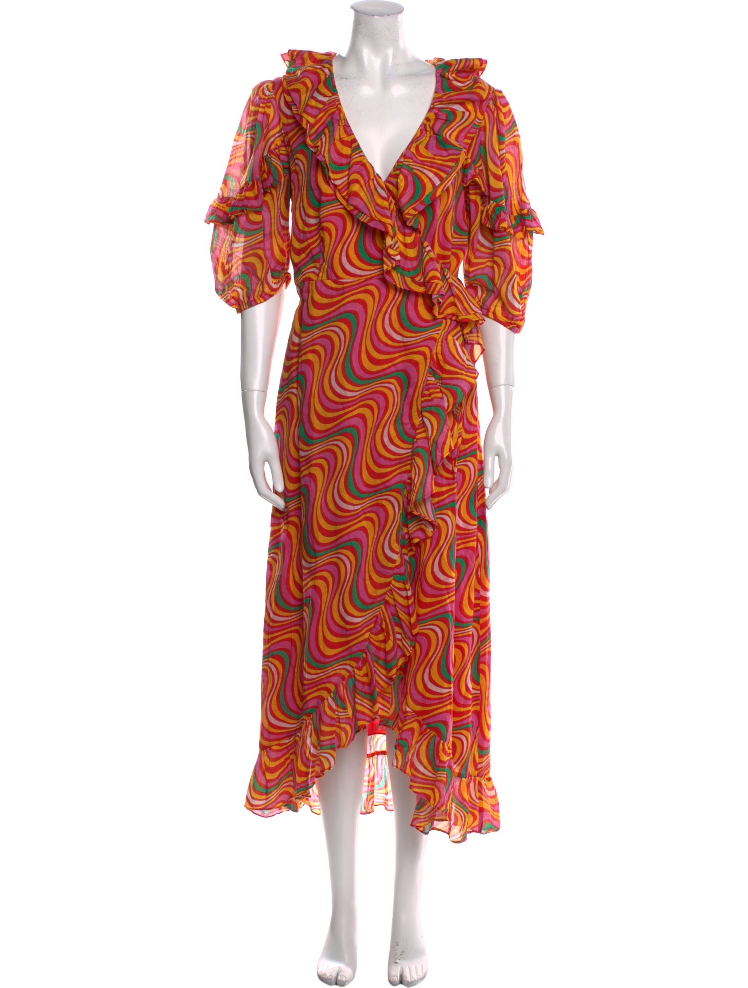 RHODE Printed Long Dress