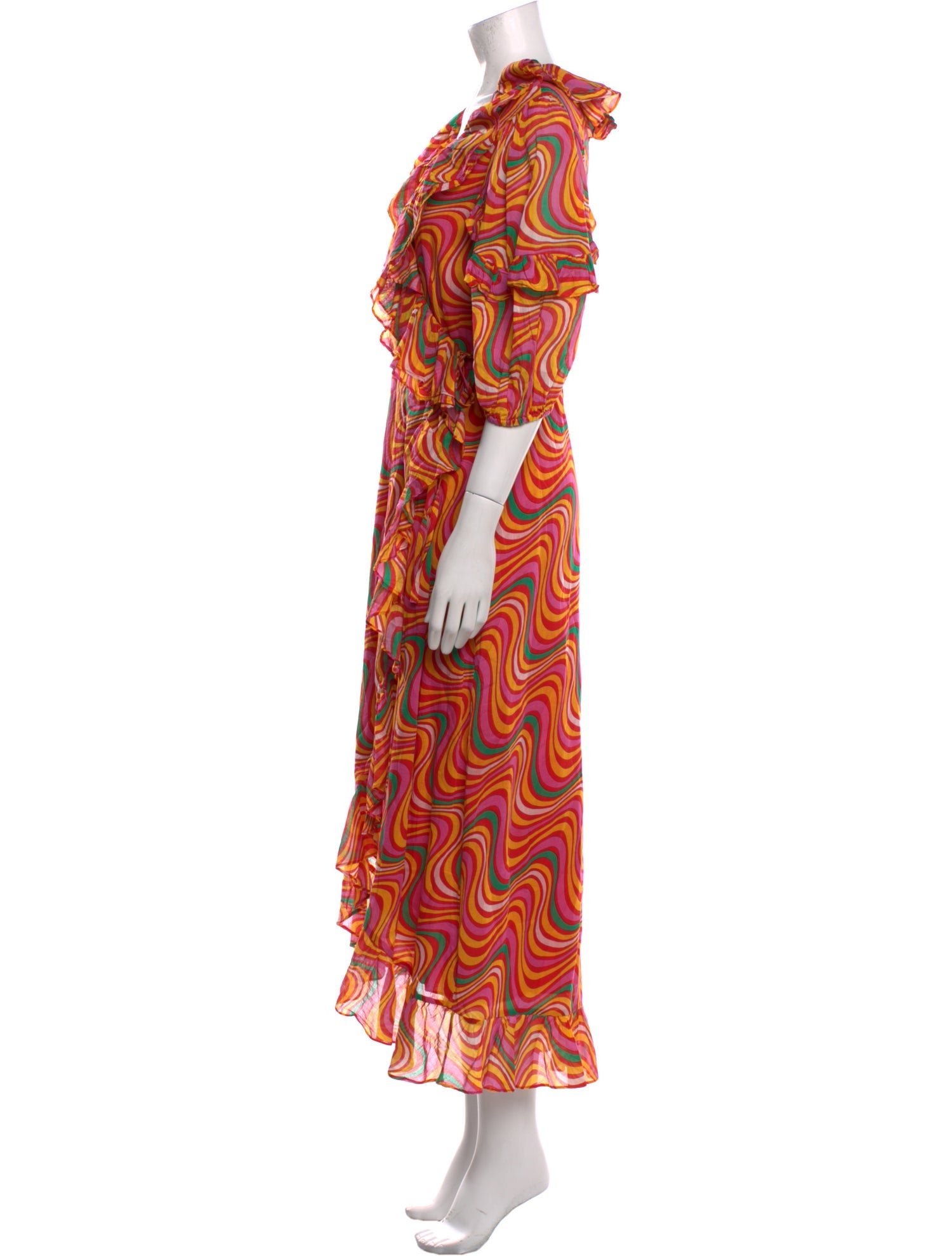 RHODE Printed Long Dress