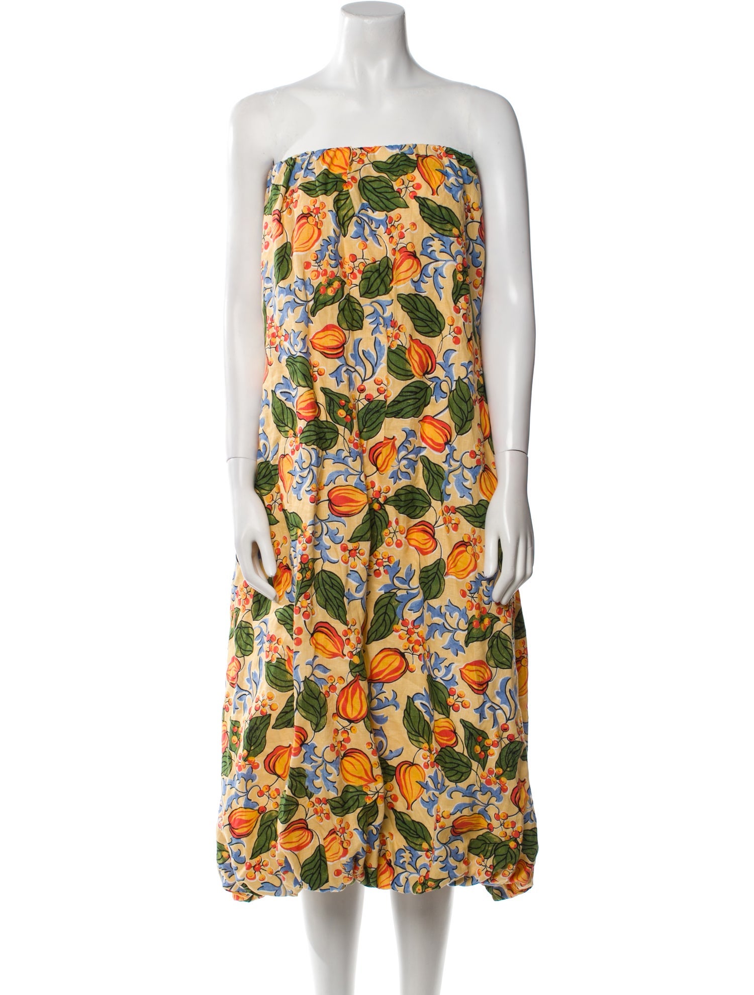 RHODE Linen Knee-Length Dress