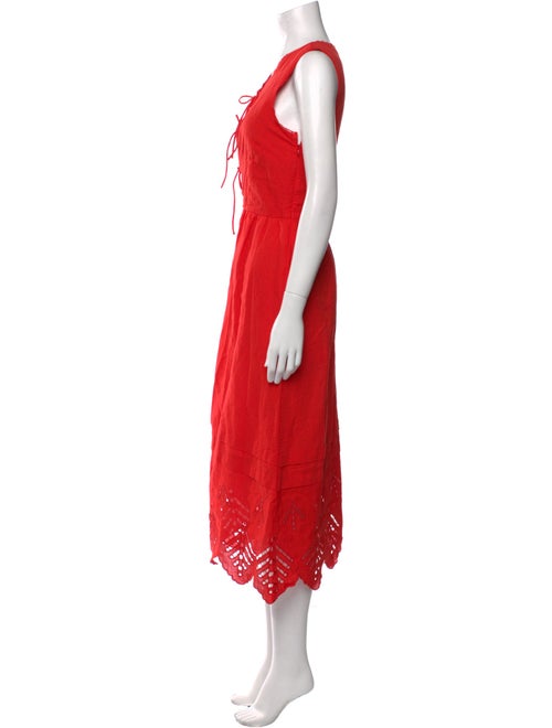 RHODE V-Neck Long Dress