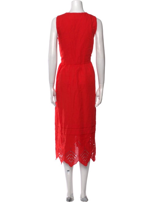 RHODE V-Neck Long Dress