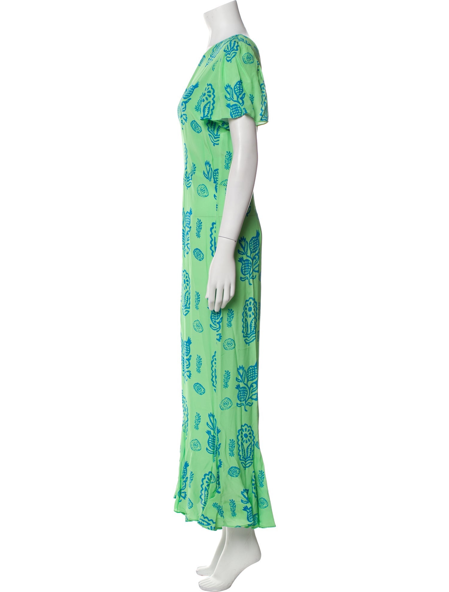 RHODE Printed Long Dress