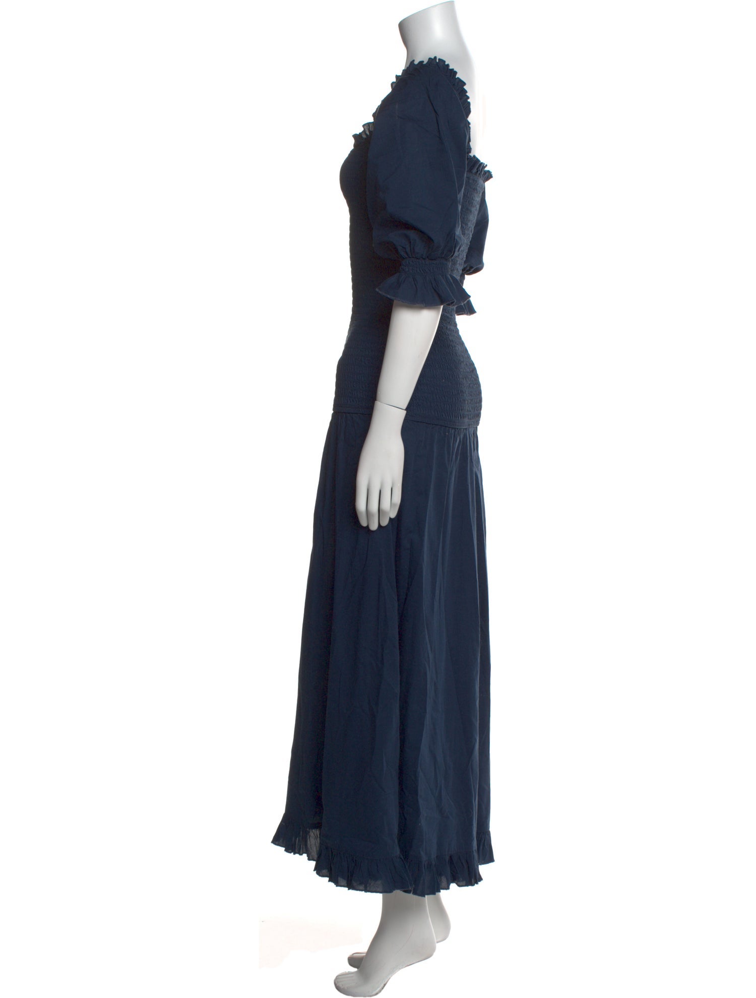 RHODE Square Neckline Long Dress