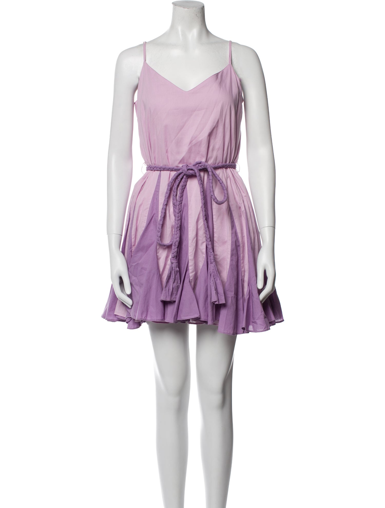 RHODE Colorblock Pattern Mini Dress