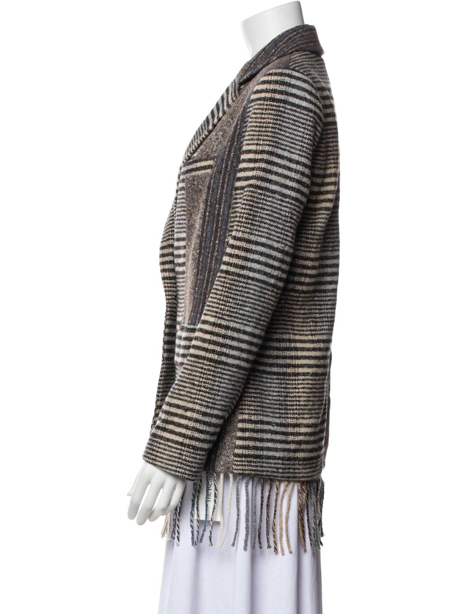 RHODE Wool Plaid Print Blazer w/ Tags