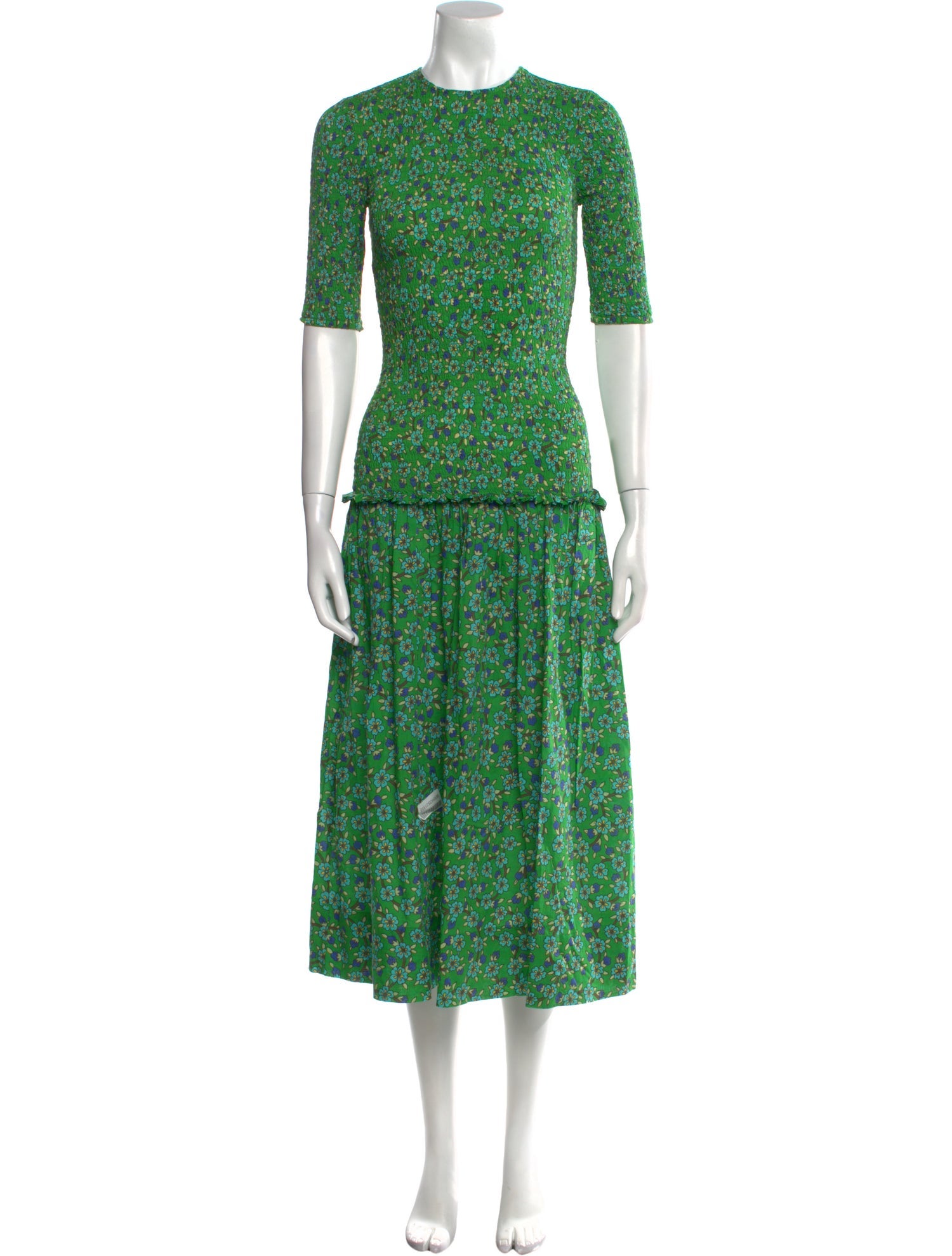 RHODE Floral Print Long Dress