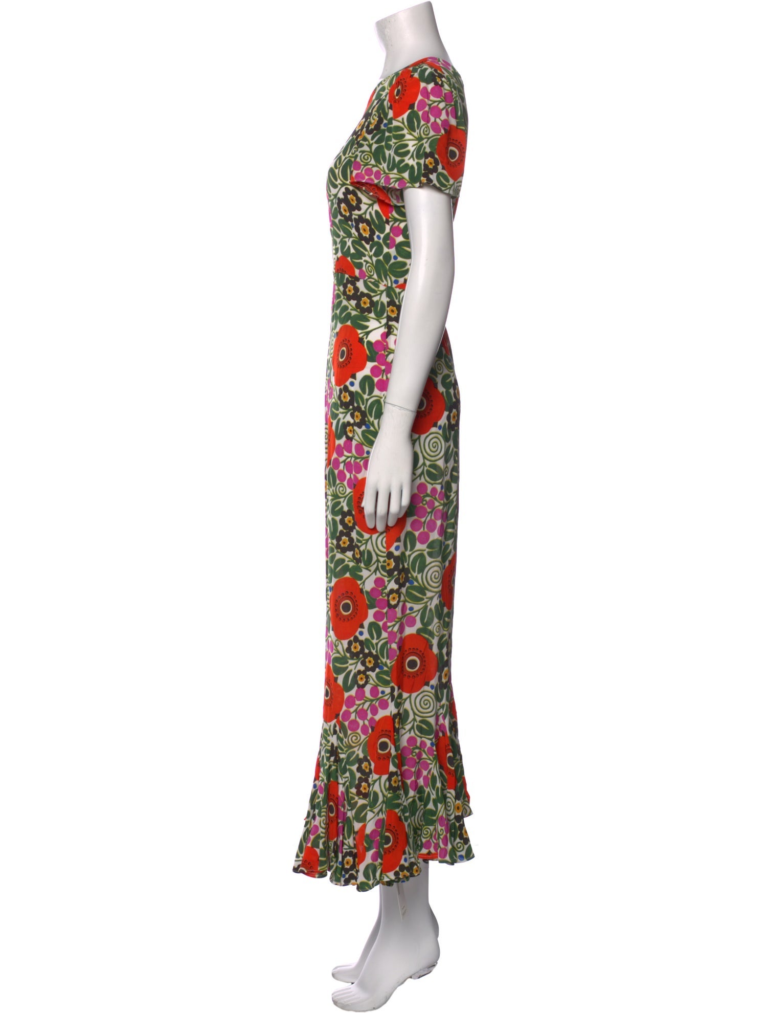 RHODE Floral Print Long Dress