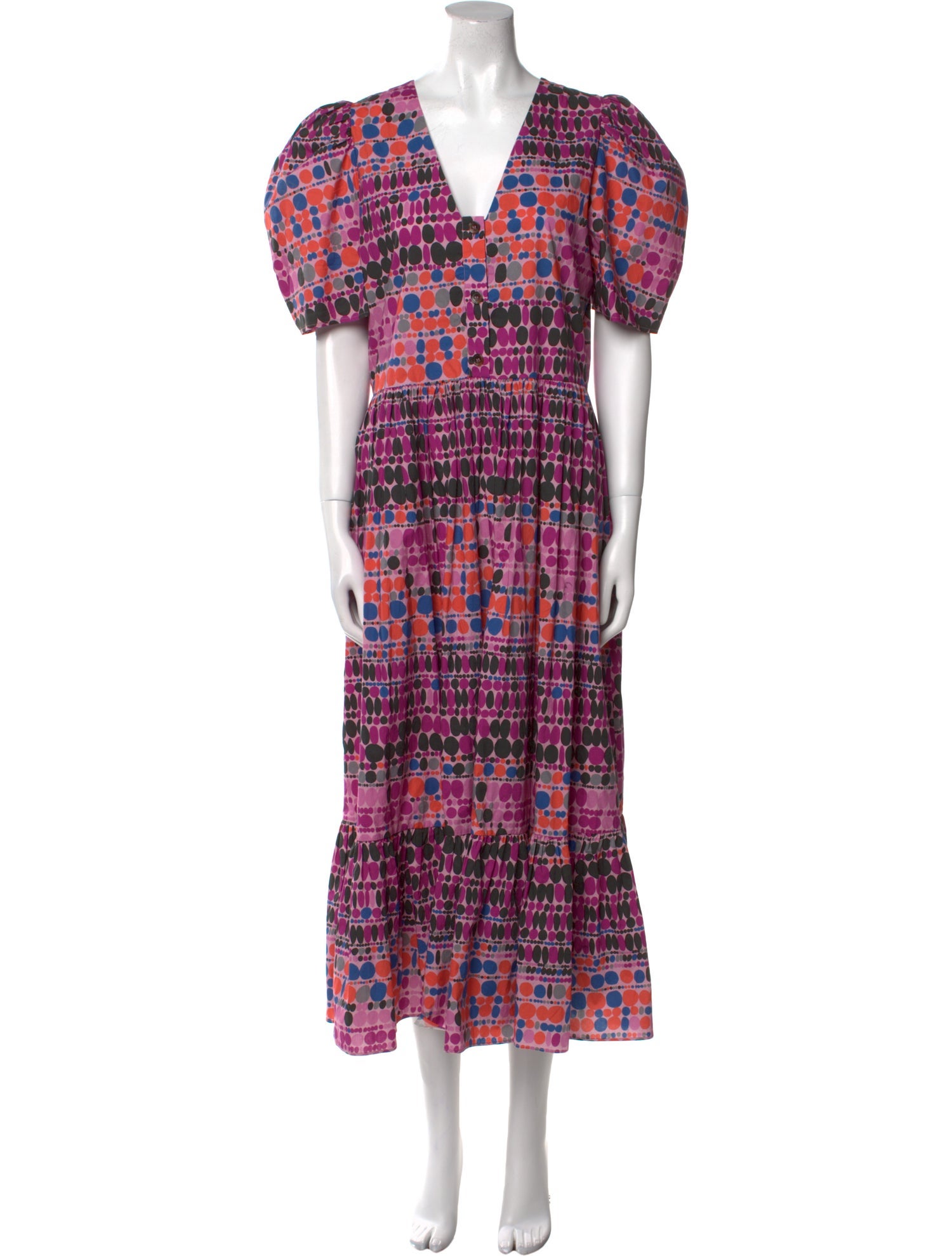 RHODE Printed Long Dress