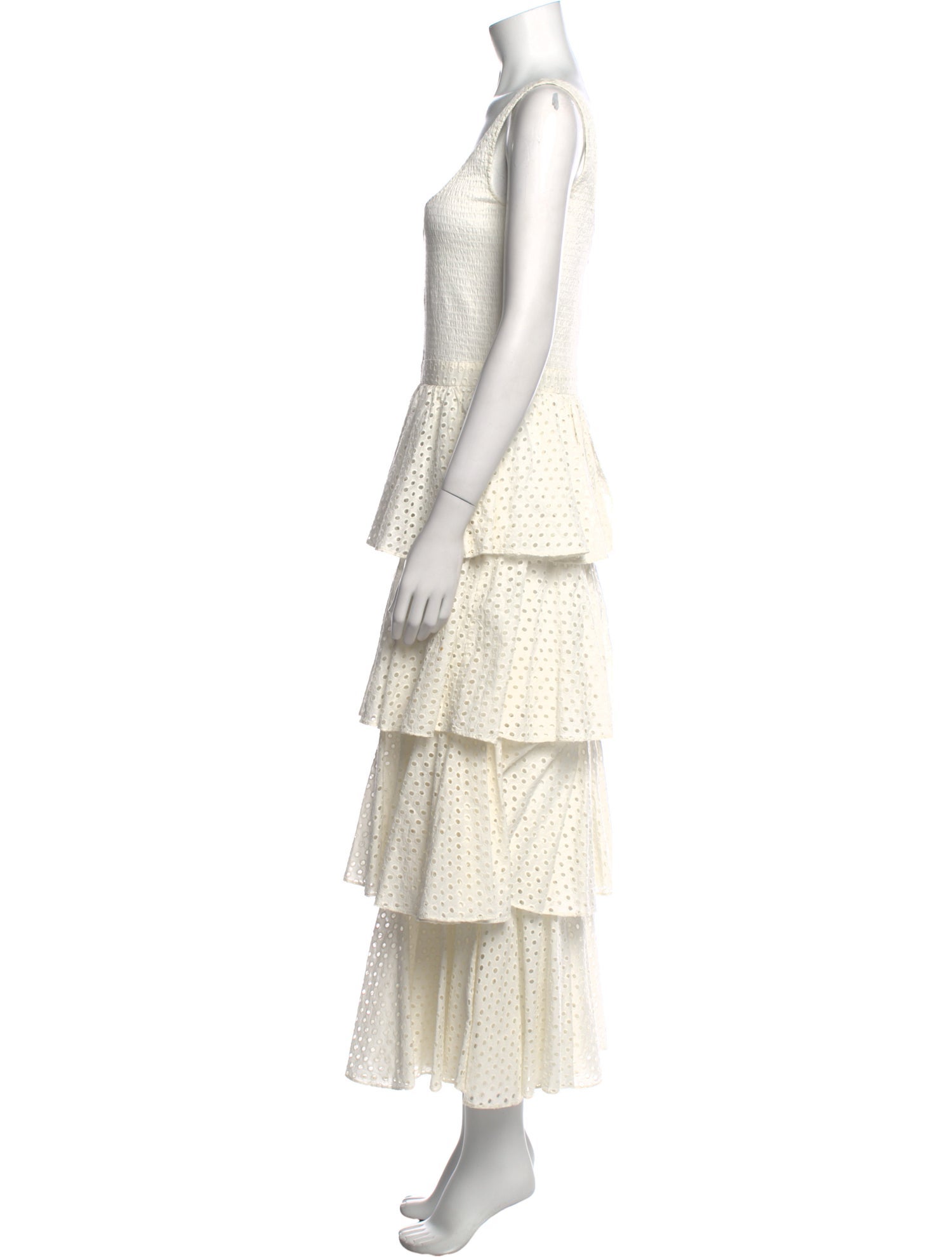 RHODE Square Neckline Long Dress