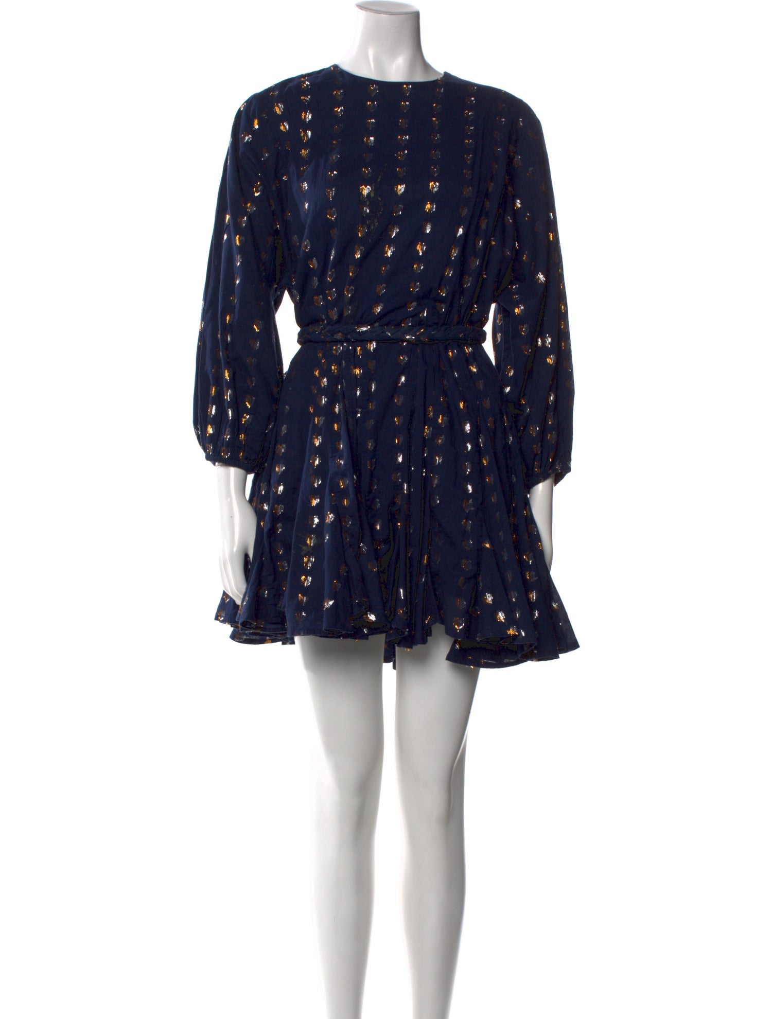 RHODE Houndstooth Print Mini Dress