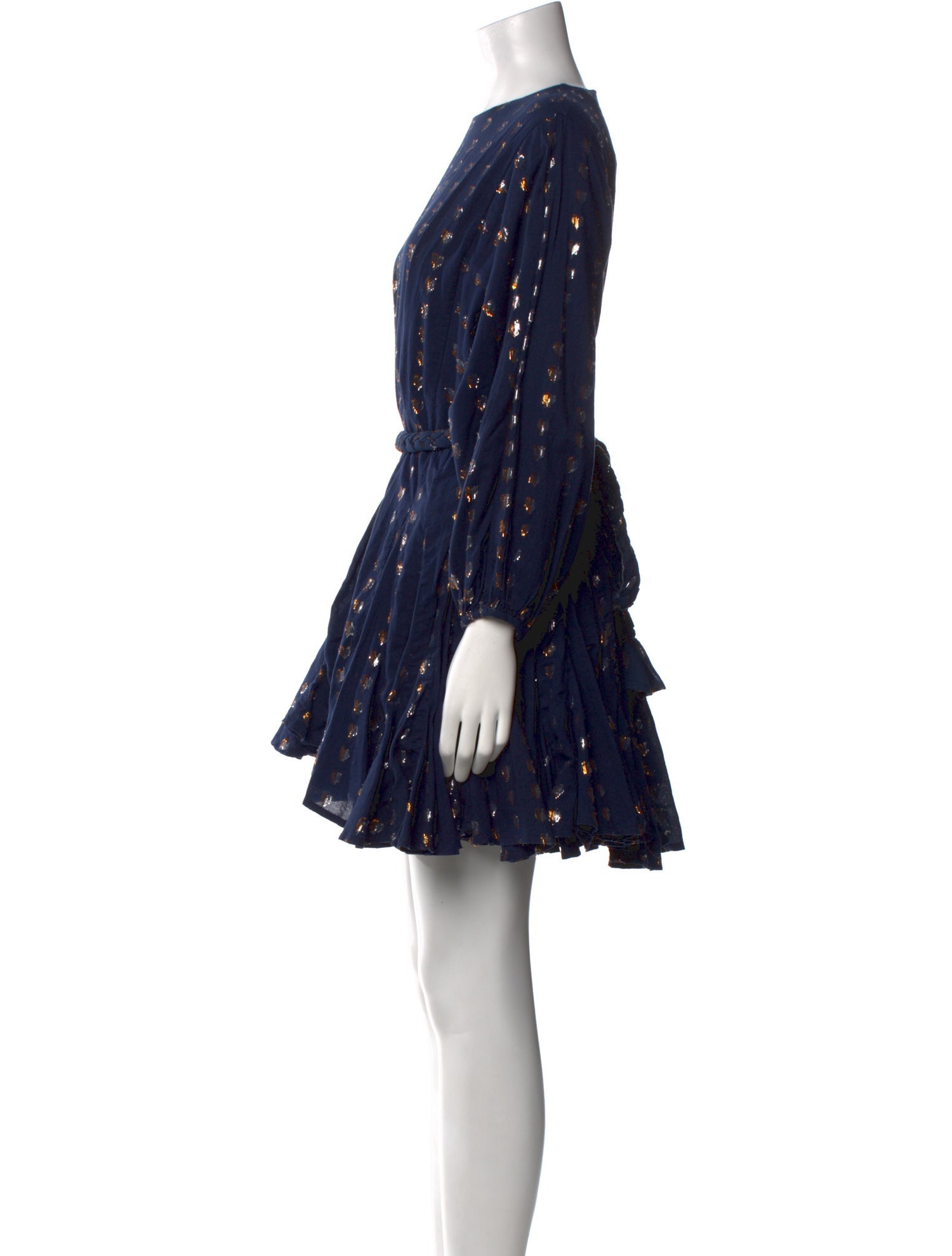 RHODE Houndstooth Print Mini Dress