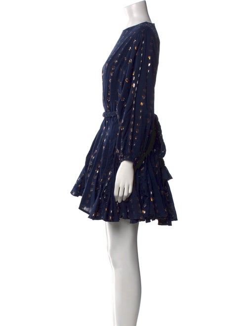 RHODE Houndstooth Print Mini Dress