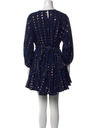 RHODE Houndstooth Print Mini Dress