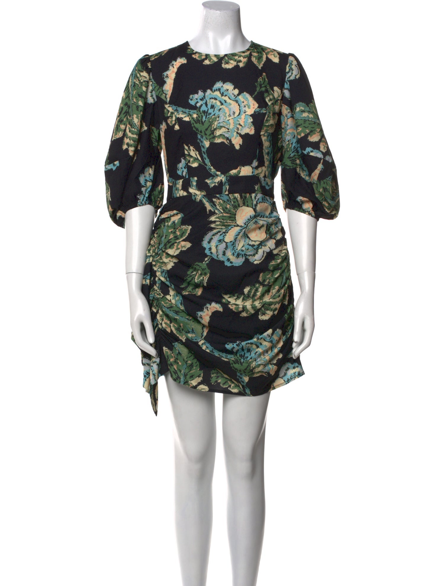 RHODE Floral Print Mini Dress