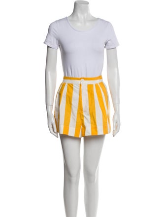 RHODE Striped Pleated Accents Skirt Set