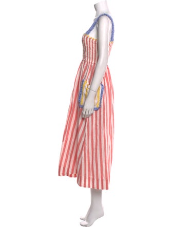 RHODE Striped Long Dress