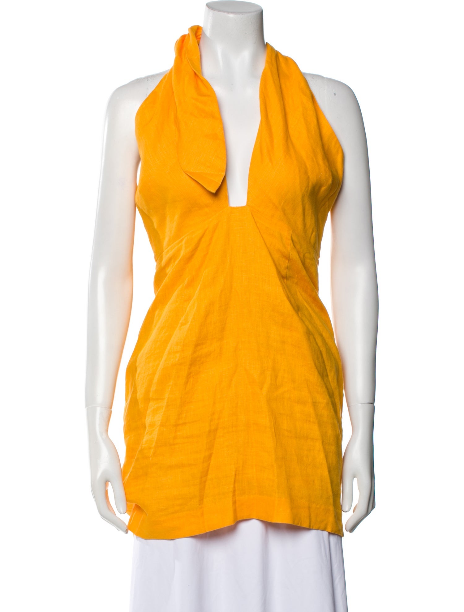 RHODE Linen Halterneck Tunic