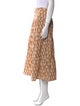 RHODE Floral Print Midi Length Skirt