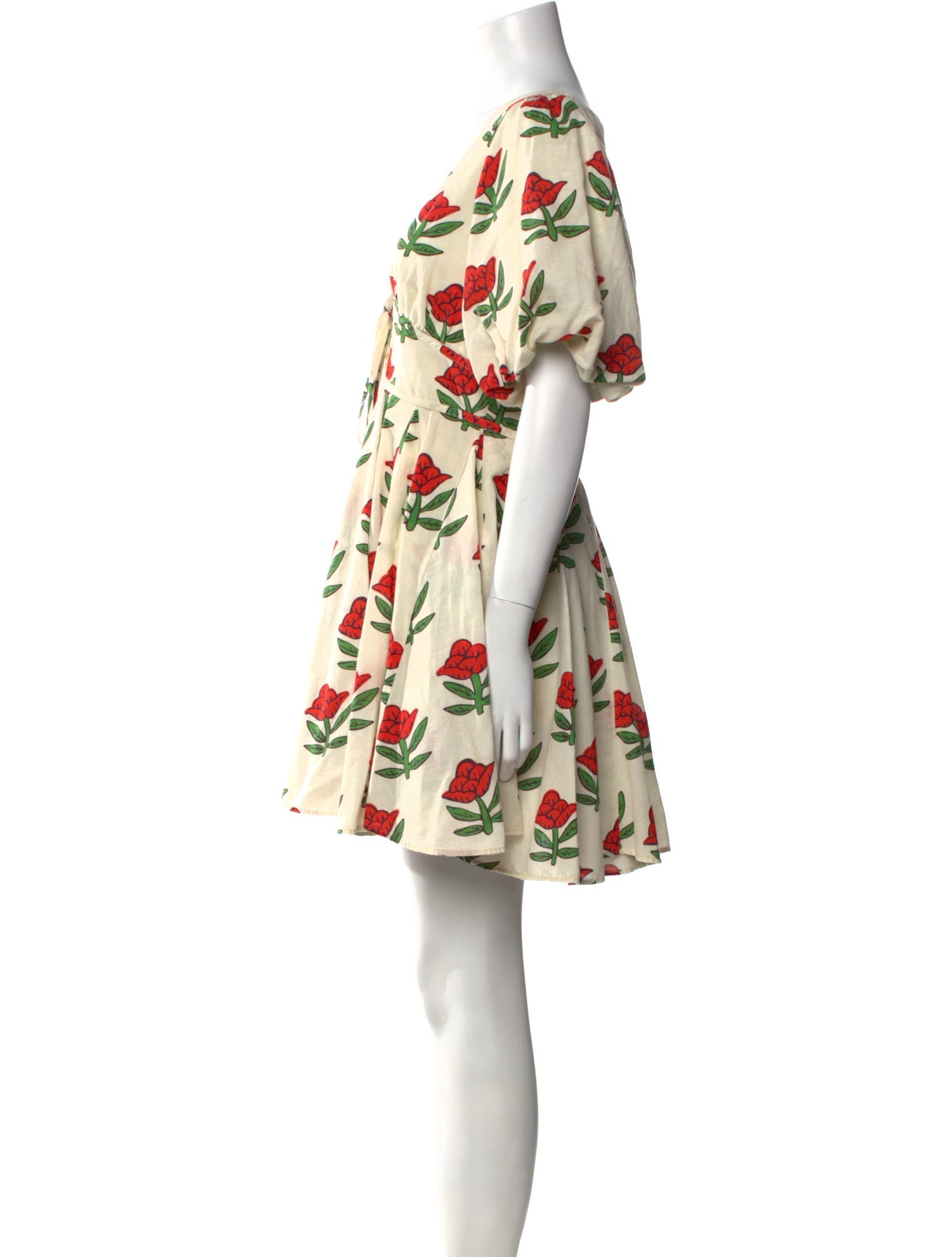 RHODE Floral Print Mini Dress