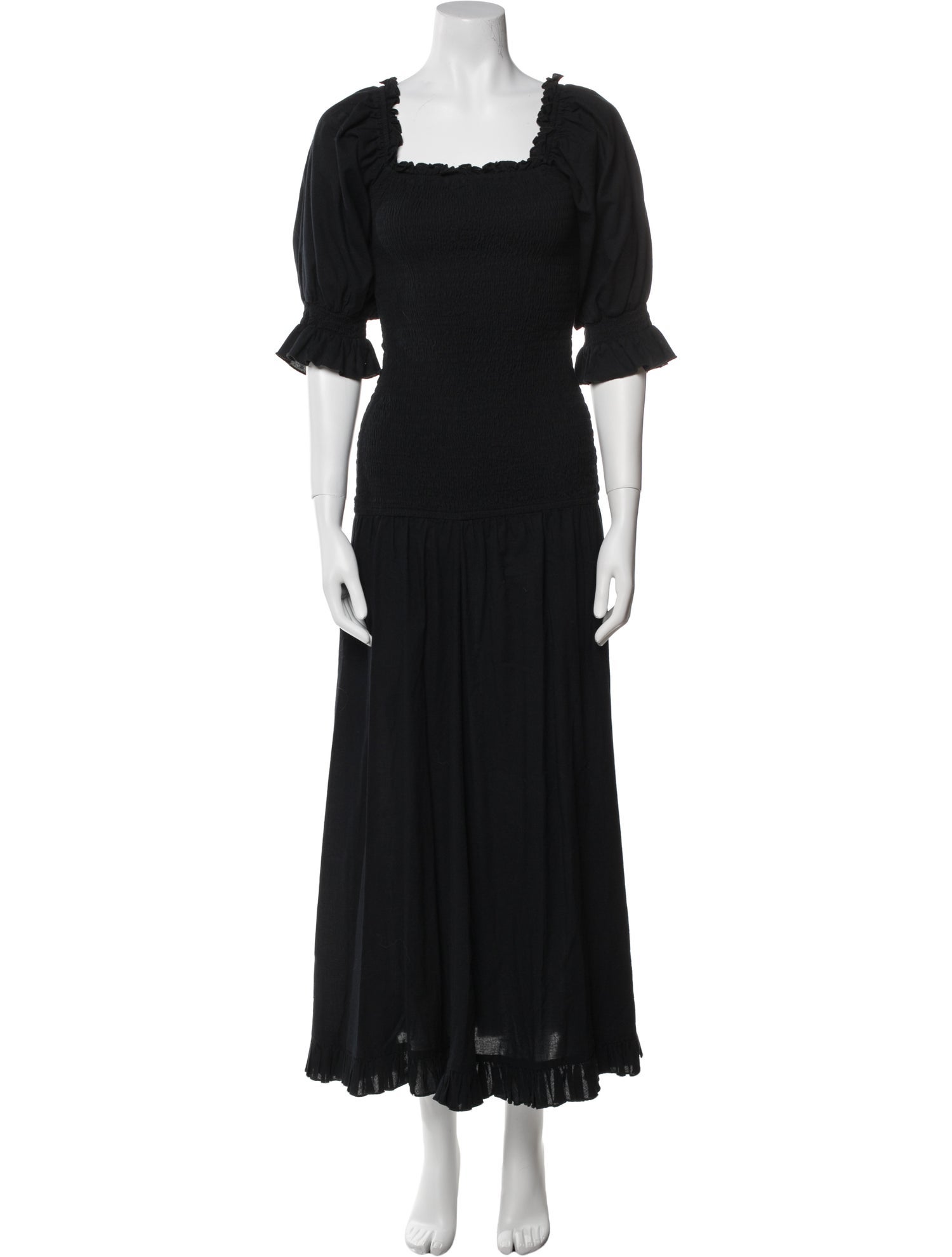 RHODE Square Neckline Long Dress