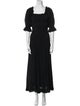 RHODE Square Neckline Long Dress