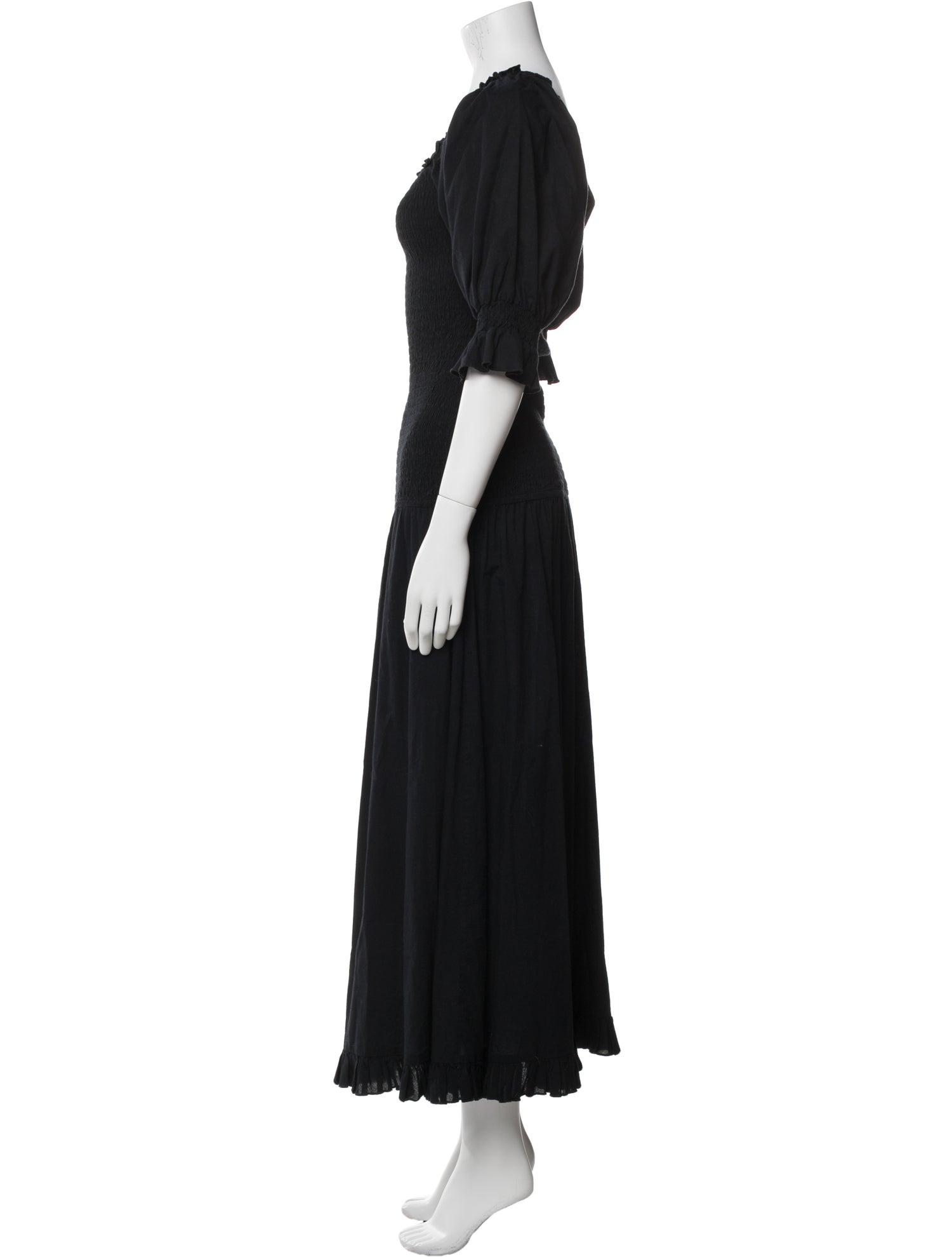 RHODE Square Neckline Long Dress