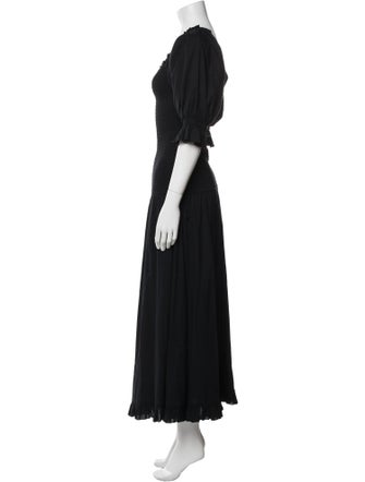 RHODE Square Neckline Long Dress