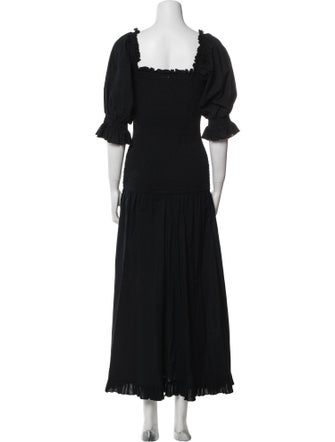 RHODE Square Neckline Long Dress