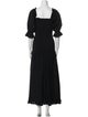 RHODE Square Neckline Long Dress