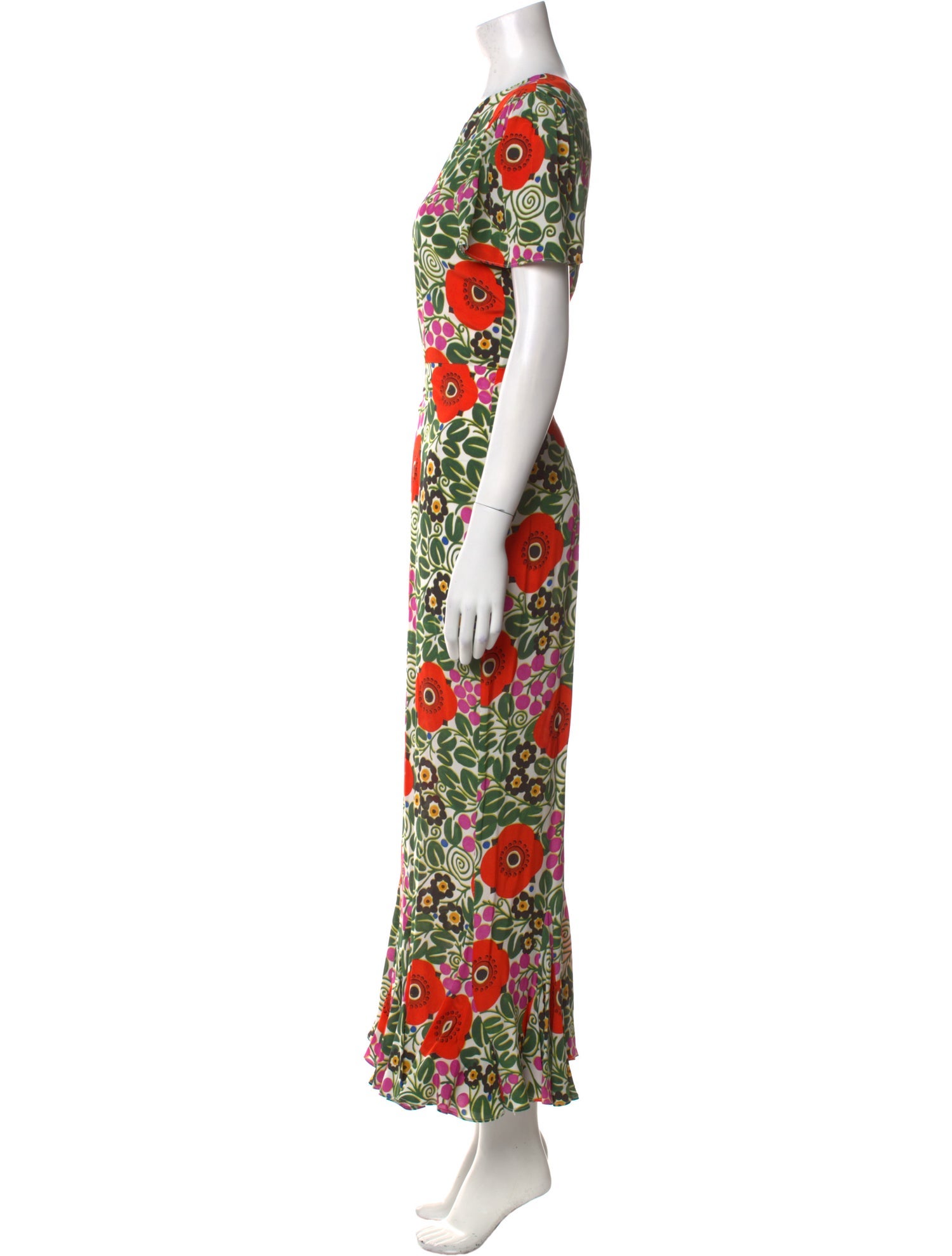 RHODE Floral Print Long Dress