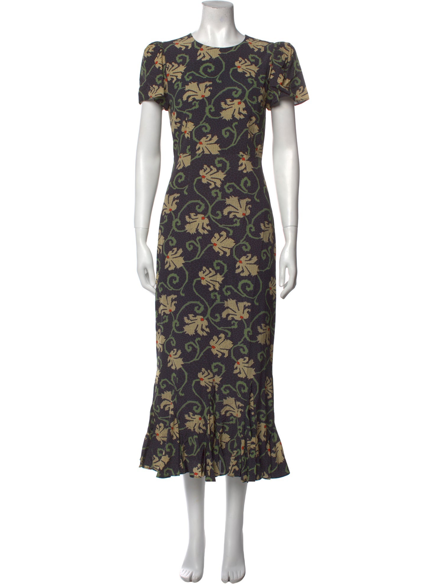 RHODE Floral Print Long Dress