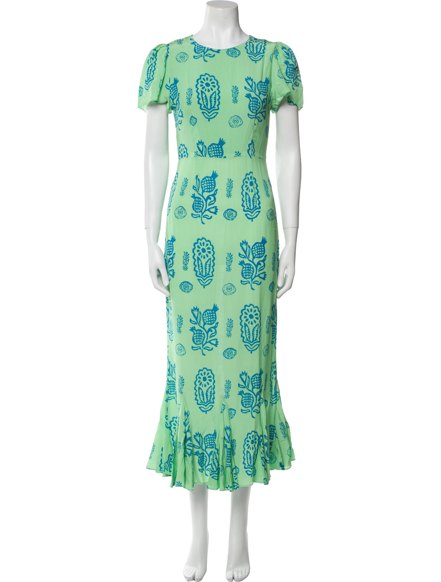 RHODE Floral Print Long Dress