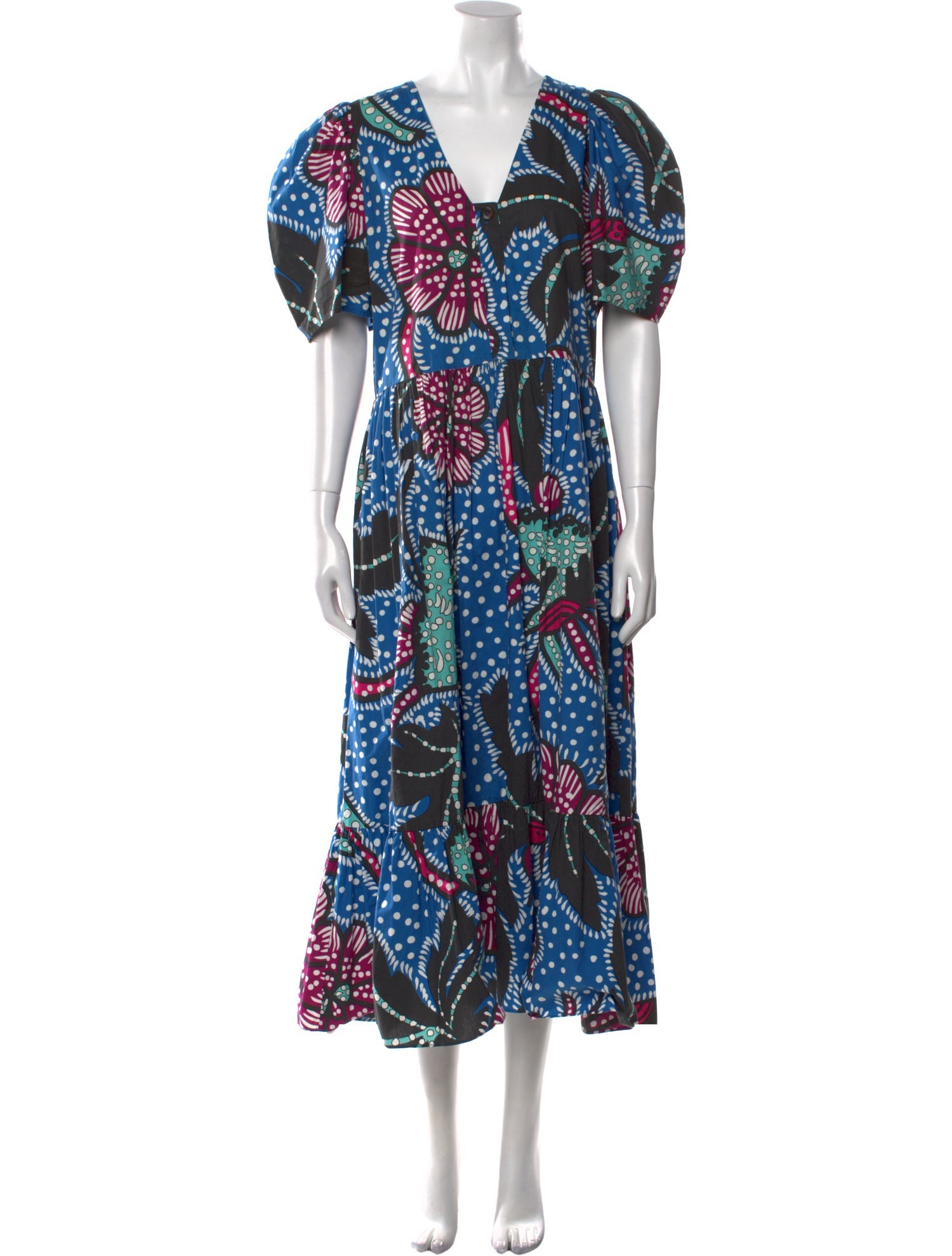 RHODE Printed Long Dress