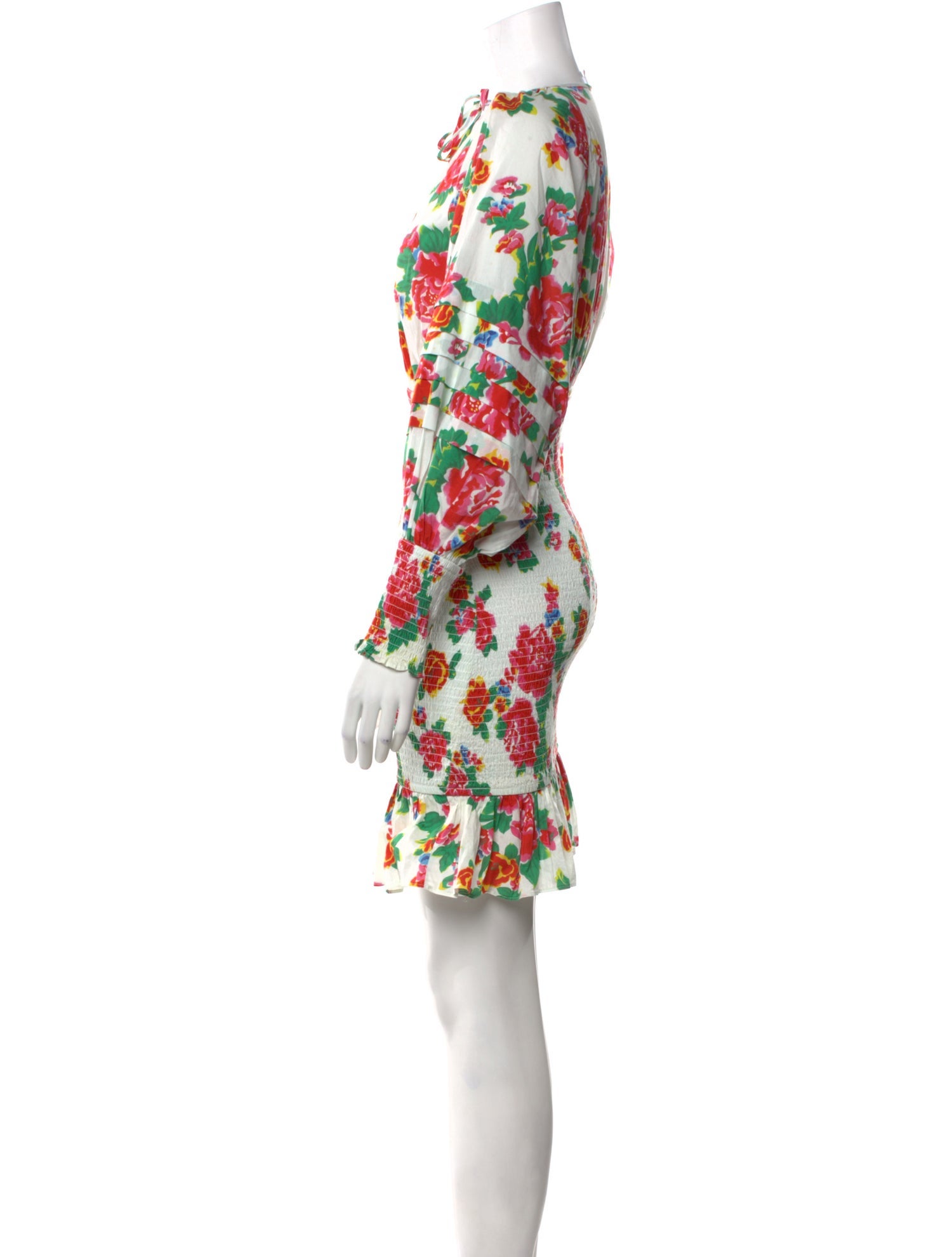 RHODE Floral Print Mini Dress