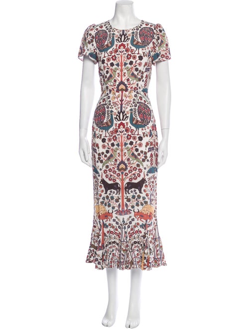 RHODE Floral Print Long Dress