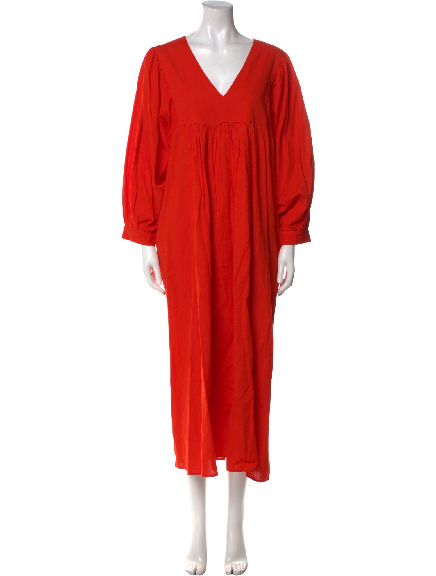 RHODE V-Neck Long Dress