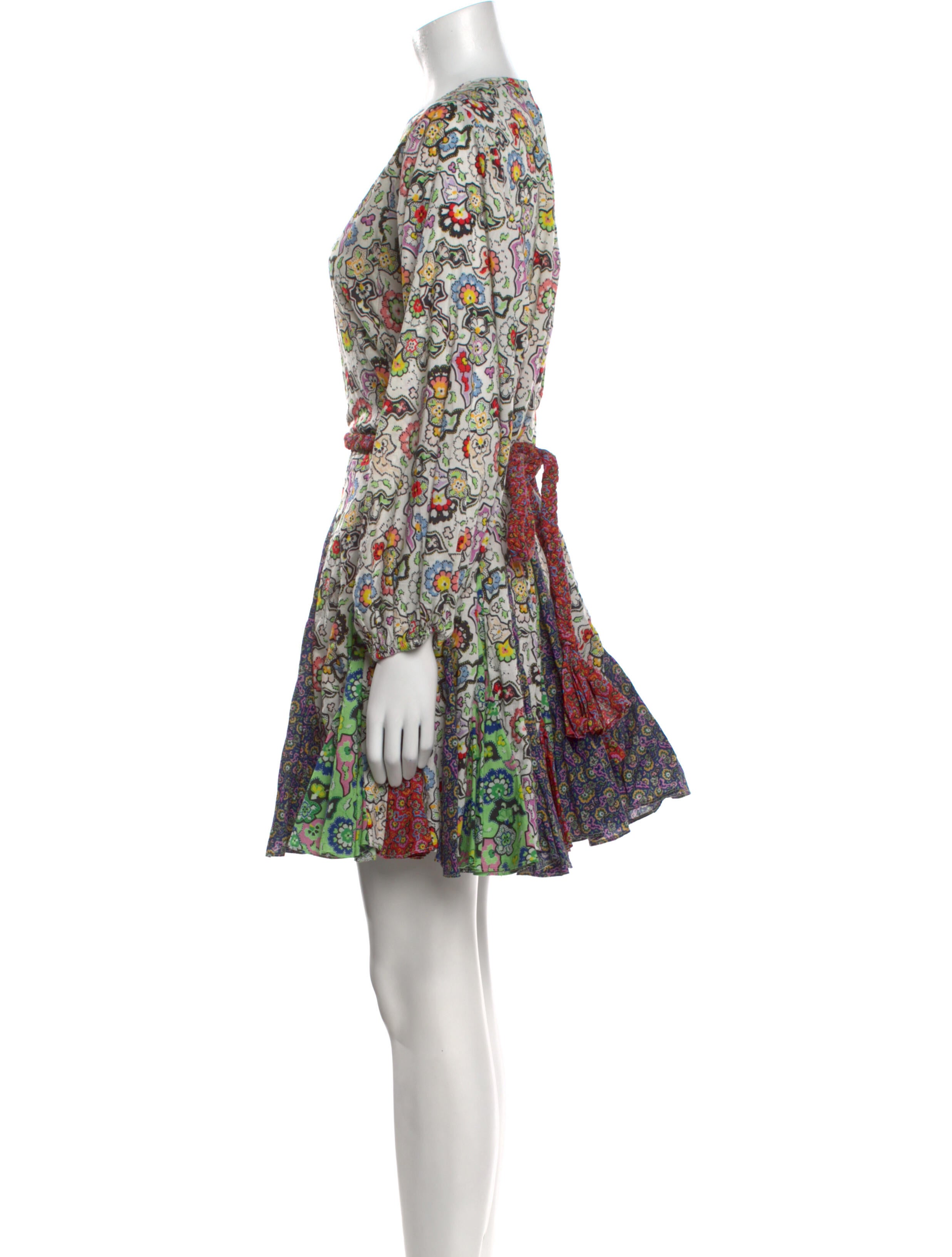 RHODE Floral Print Mini Dress