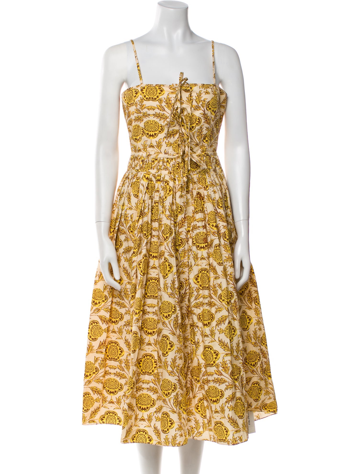 RHODE Paisley Print Midi Length Dress