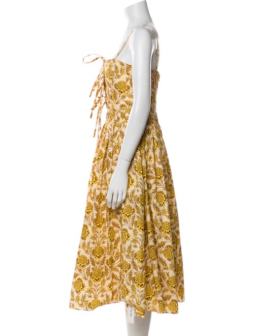 RHODE Paisley Print Midi Length Dress