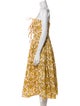 RHODE Paisley Print Midi Length Dress